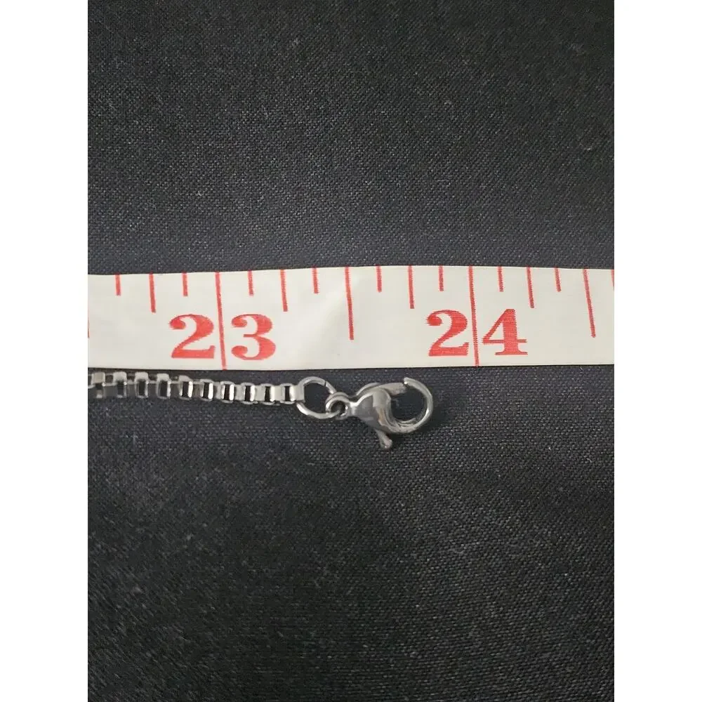 24inch stainless steel- 2mm Box Chain Necklace